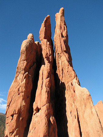 Pointy red rocks
