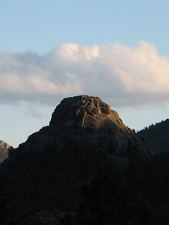 Suncapped peak