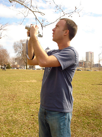 Allen taking a photo