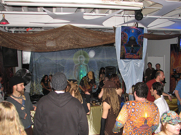 DJ performing